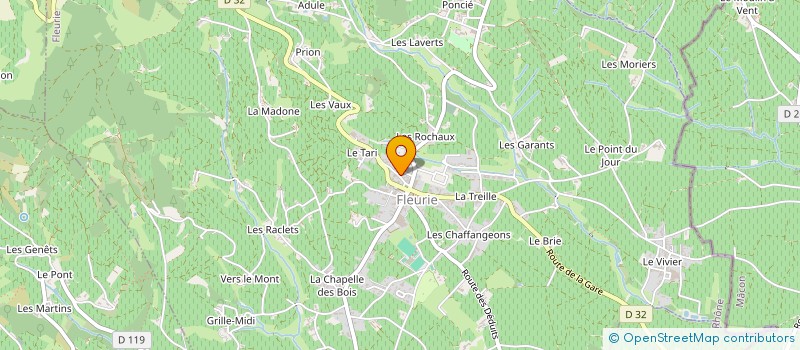 localisation de l'entreprise MADAME VIRGINIE PIGUET  FLEURIE