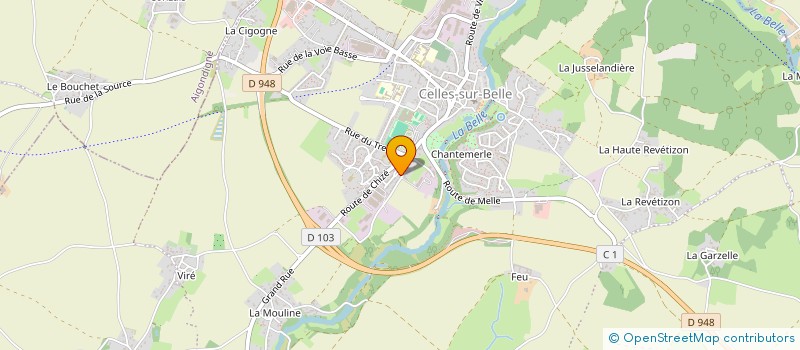 localisation de l'entreprise MADAME VIRGINIE PILLAC à CELLES-SUR-BELLE