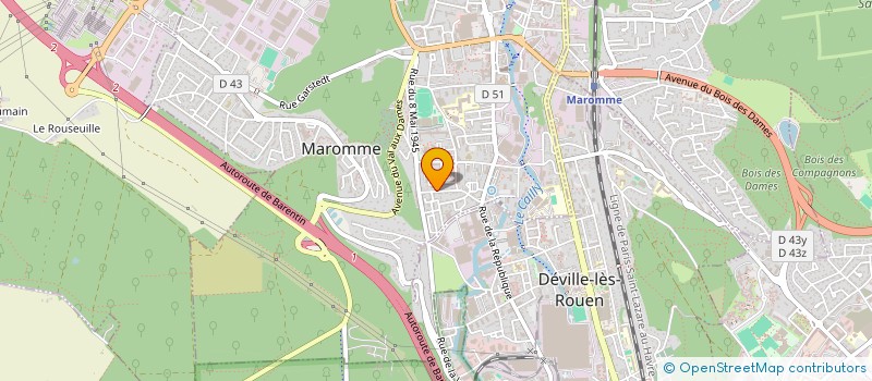 localisation de l'entreprise MADAME VIRGINIE PILON  MAROMME