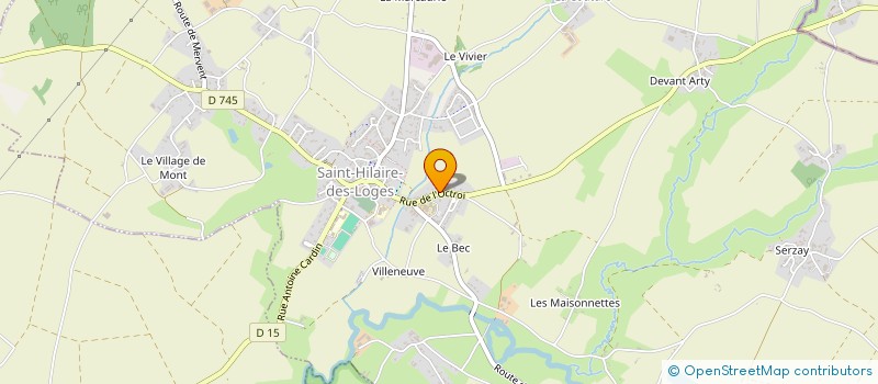 localisation de l'entreprise MADAME VIRGINIE PINEAU  SAINT-HILAIRE-DES-LOGES