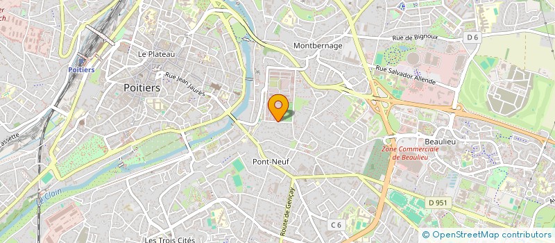 localisation de l'entreprise MADAME VIRGINIE PINEAU  POITIERS