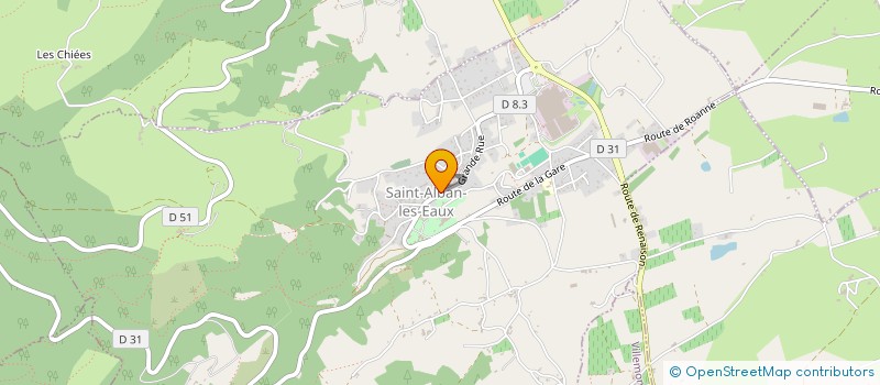 localisation de l'entreprise MADAME VIRGINIE PINTADO  SAINT-ALBAN-LES-EAUX