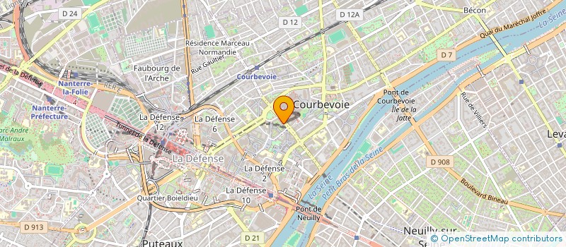 localisation de l'entreprise MADAME VIRGINIE PIOCHE à COURBEVOIE