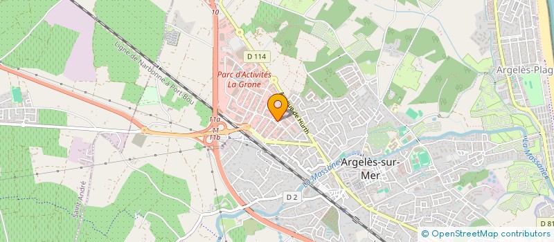 localisation de l'entreprise MADAME VIRGINIE PIREZ  ARGELES-SUR-MER