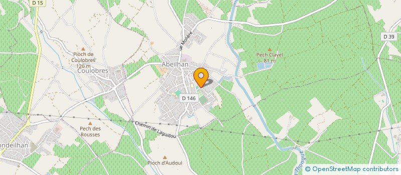 localisation de l'entreprise MADAME VIRGINIE PIZANO  ABEILHAN