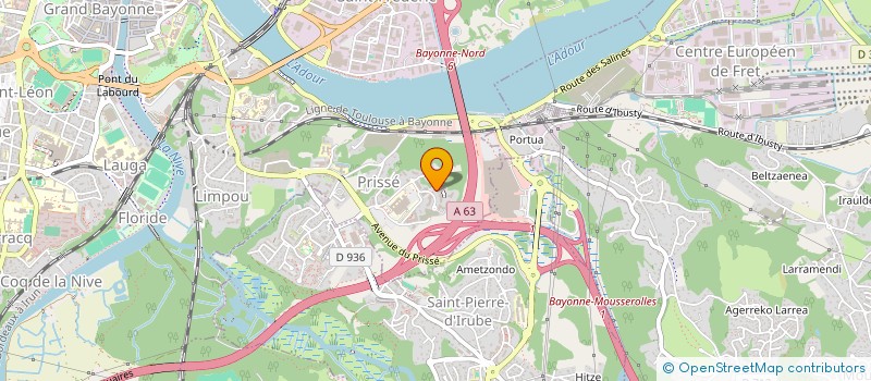 localisation de l'entreprise MADAME VIRGINIE PLAN  BAYONNE