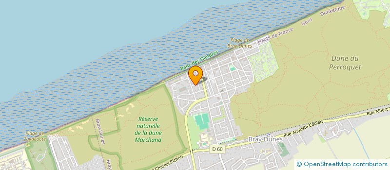 localisation de l'entreprise MADAME VIRGINIE PLANCKE  BRAY-DUNES