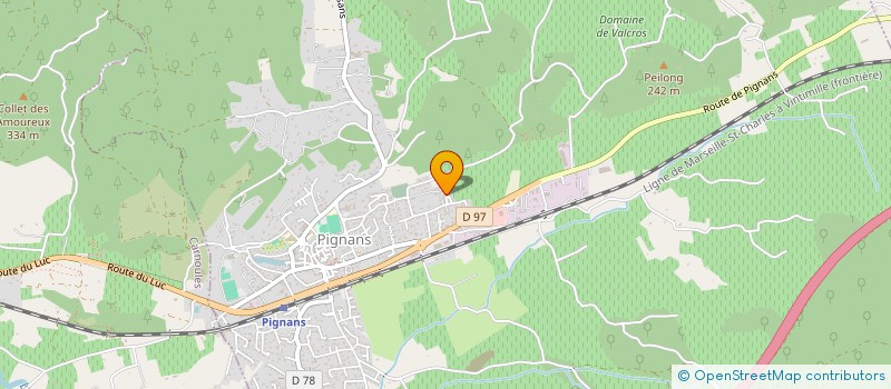 localisation de l'entreprise MADAME VIRGINIE PLANO  STE ANASTASIE SUR ISSOLE