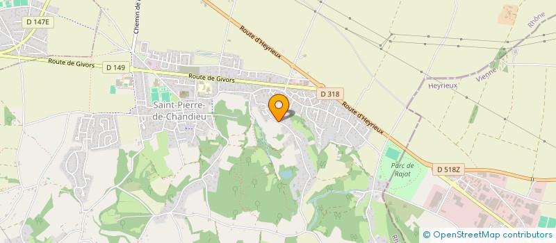 localisation de l'entreprise MADAME VIRGINIE PLANTIER  SAINT-PIERRE-DE-CHANDIEU