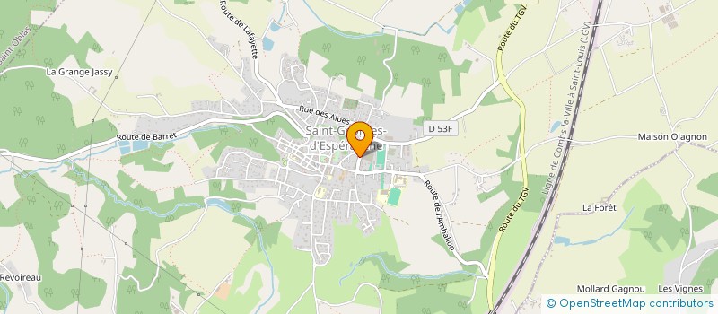 localisation de l'entreprise MADAME VIRGINIE PLATRE  SAINT-GEORGES-D'ESPERANCHE