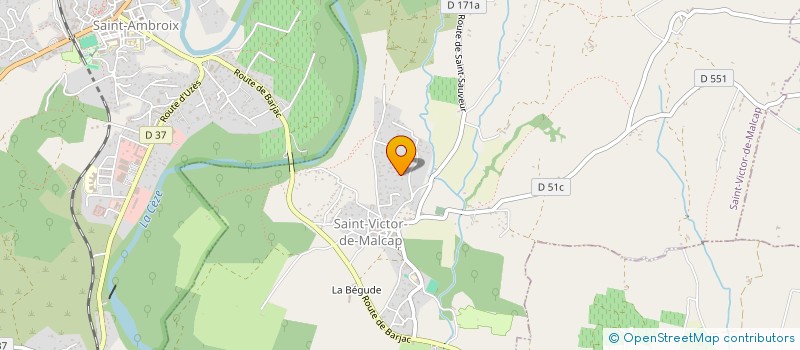 localisation de l'entreprise MADAME VIRGINIE PLAUCHUT à SAINT-VICTOR-DE-MALCAP