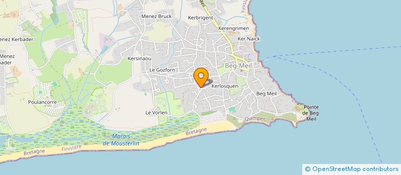 localisation de l'entreprise MADAME VIRGINIE POMIES  FOUESNANT