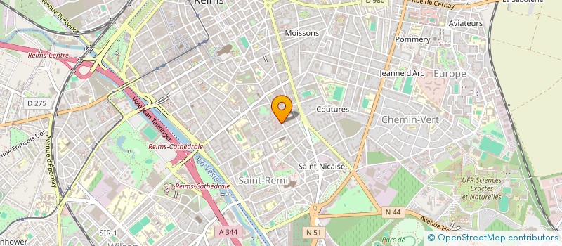 localisation de l'entreprise MADAME VIRGINIE POMMERON  REIMS