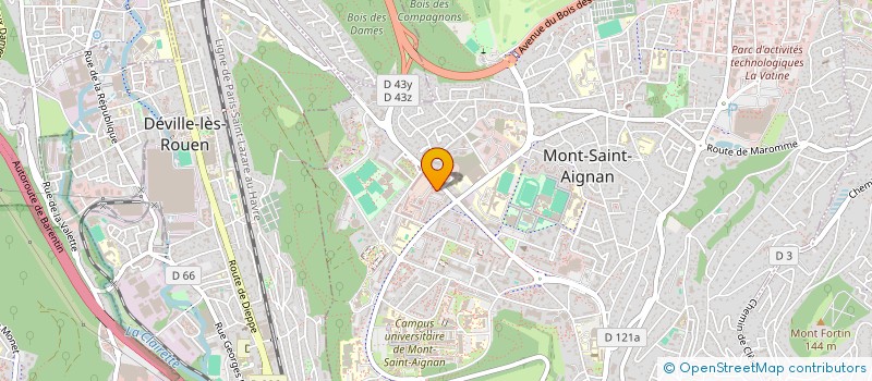 localisation de l'entreprise MADAME VIRGINIE PORCHON  MONT-SAINT-AIGNAN