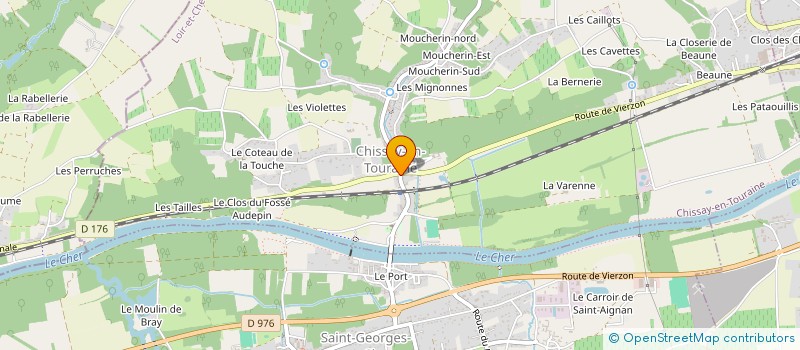 localisation de l'entreprise MADAME VIRGINIE POTIER  CHISSAY-EN-TOURAINE