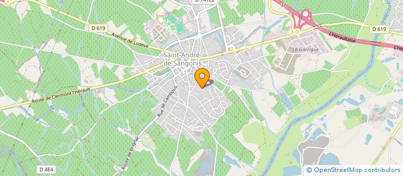 localisation de l'entreprise MADAME VIRGINIE POUJOL  SAINT-ANDRE-DE-SANGONIS