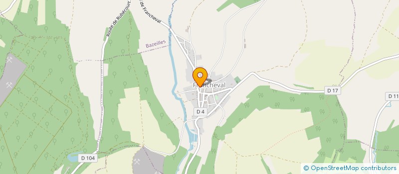 localisation de l'entreprise MADAME VIRGINIE POULET  FRANCHEVAL