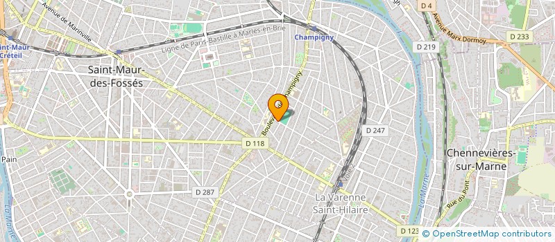 localisation de l'entreprise MADAME VIRGINIE POUNT-BISET  SAINT-MAUR-DES-FOSSES