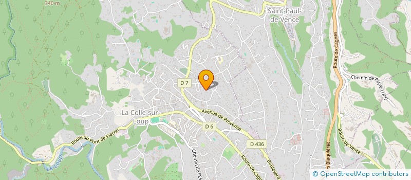 localisation de l'entreprise MADAME VIRGINIE POUPEE  LA COLLE-SUR-LOUP