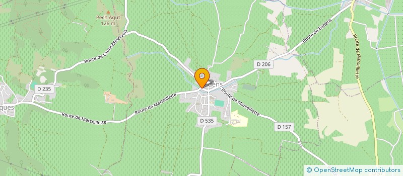 localisation de l'entreprise MADAME VIRGINIE POUSSARD  BADENS