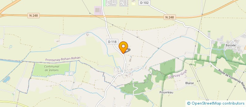 localisation de l'entreprise MADAME VIRGINIE POUYET  FRONTENAY-ROHAN-ROHAN