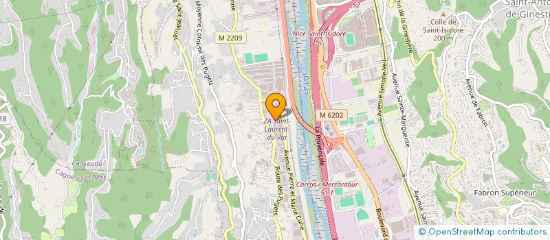 localisation de l'entreprise MADAME VIRGINIE PRAT à SAINT-LAURENT-DU-VAR