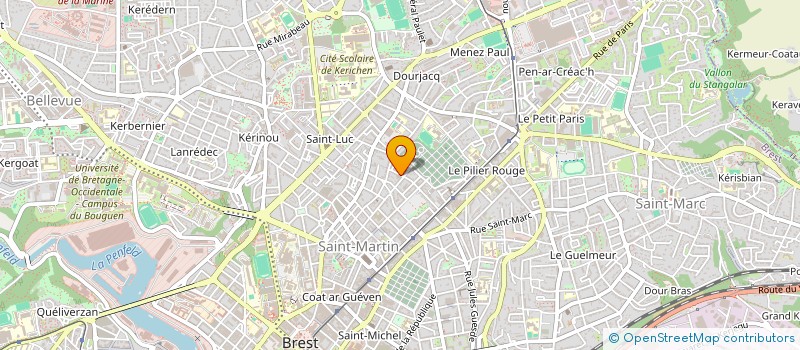 localisation de l'entreprise MADAME VIRGINIE PRESTAT à BREST