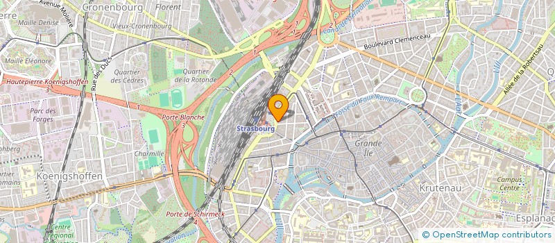 localisation de l'entreprise MADAME VIRGINIE PREVOST à STRASBOURG