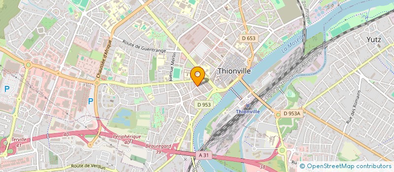 localisation de l'entreprise MADAME VIRGINIE PREVOST  THIONVILLE