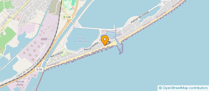 localisation de l'entreprise MADAME VIRGINIE PRIU à FRONTIGNAN