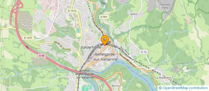 localisation de l'entreprise MADAME VIRGINIE PROU à VALSERHONE