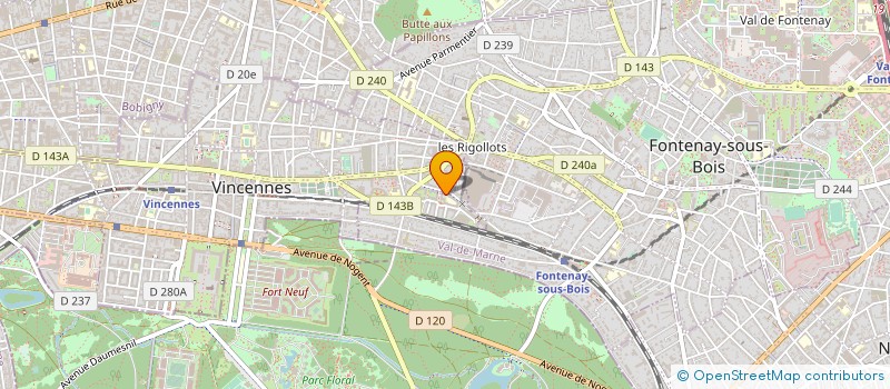 localisation de l'entreprise MADAME VIRGINIE PROUST à VINCENNES