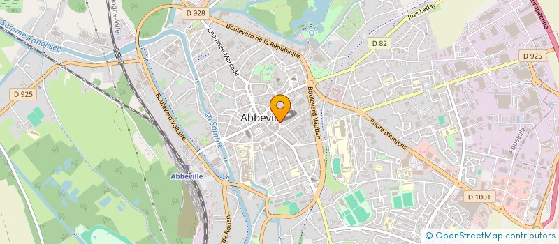 localisation de l'entreprise MADAME VIRGINIE PRUDHOMME  ABBEVILLE