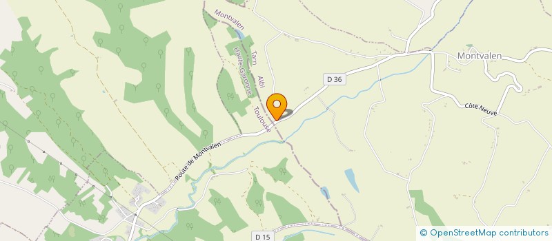 localisation de l'entreprise MADAME VIRGINIE PUJOS  MONTVALEN