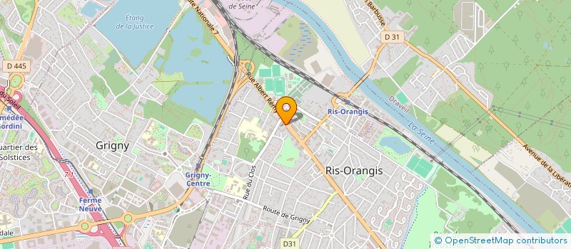 localisation de l'entreprise MADAME VIRGINIE QUAGLIERI  RIS-ORANGIS