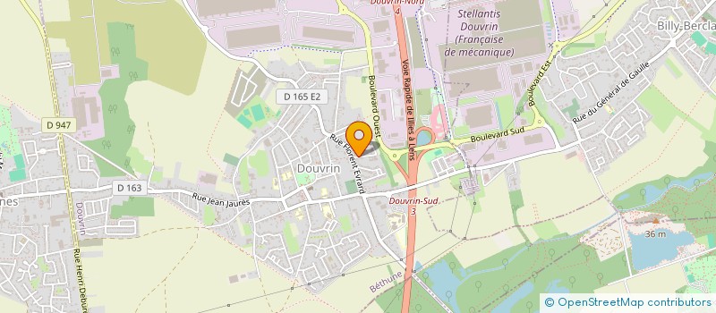 localisation de l'entreprise MADAME VIRGINIE QUEGNET  DOUVRIN