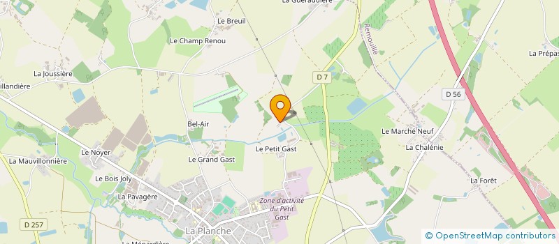 localisation de l'entreprise MADAME VIRGINIE RABIER  LA PLANCHE