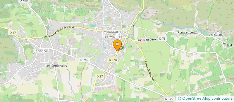 localisation de l'entreprise MADAME VIRGINIE RAER à MAUSSANE-LES-ALPILLES