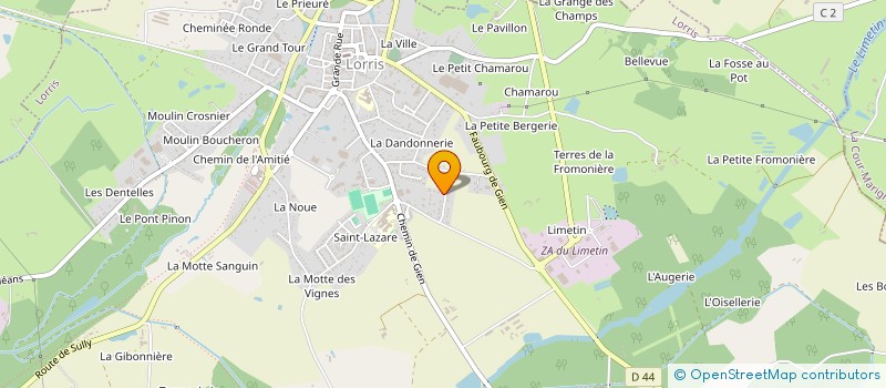 localisation de l'entreprise MADAME VIRGINIE RAGUET à LORRIS