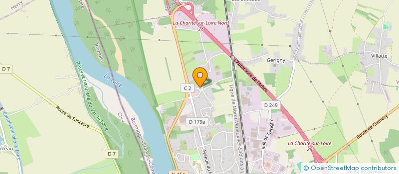 localisation de l'entreprise MADAME VIRGINIE RAPIAT  LA CHARITE-SUR-LOIRE