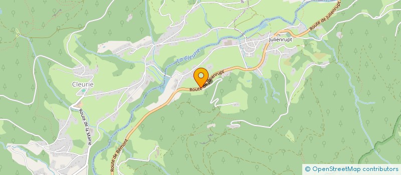 localisation de l'entreprise MADAME VIRGINIE RAQUIDEL  LE SYNDICAT