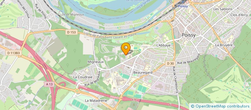 localisation de l'entreprise MADAME VIRGINIE RAULT  POISSY