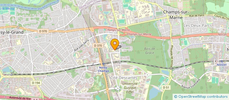 localisation de l'entreprise MADAME VIRGINIE RAVAUX  CHAMPS-SUR-MARNE