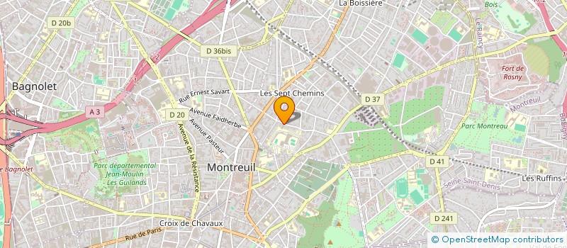 localisation de l'entreprise MADAME VIRGINIE REGNAULD à MONTREUIL