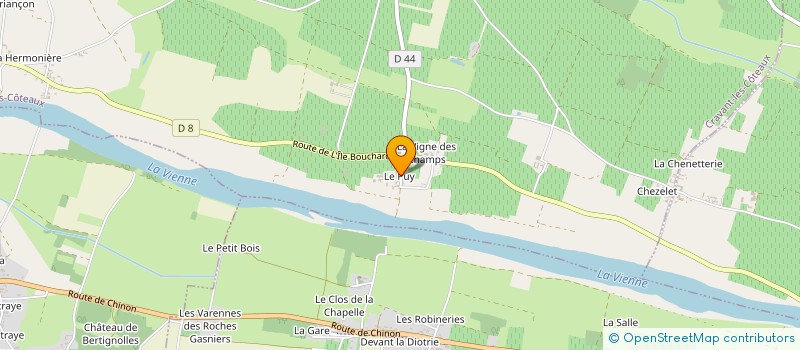 localisation de l'entreprise MADAME VIRGINIE RENARD  CRAVANT LES COTEAUX