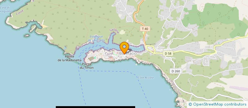 localisation de l'entreprise MADAME VIRGINIE REVEST à BONIFACIO