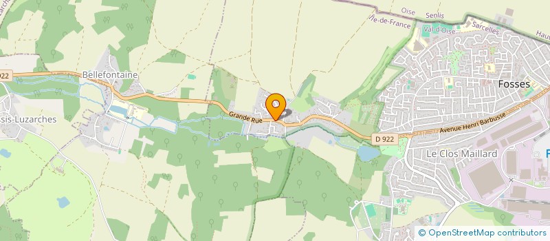 localisation de l'entreprise MADAME VIRGINIE REVEST  FOSSES