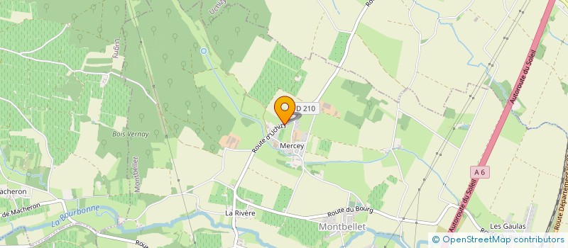 localisation de l'entreprise MADAME VIRGINIE REVILLON  MONTBELLET