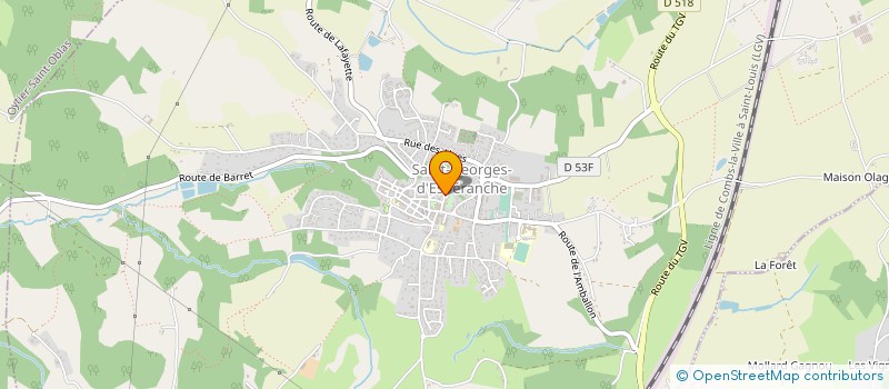 localisation de l'entreprise MADAME VIRGINIE REVOLAT  SAINT-GEORGES-D'ESPERANCHE