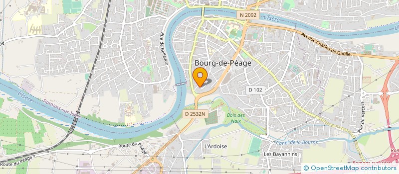 localisation de l'entreprise MADAME VIRGINIE REYNAUD  BOURG-DE-PEAGE